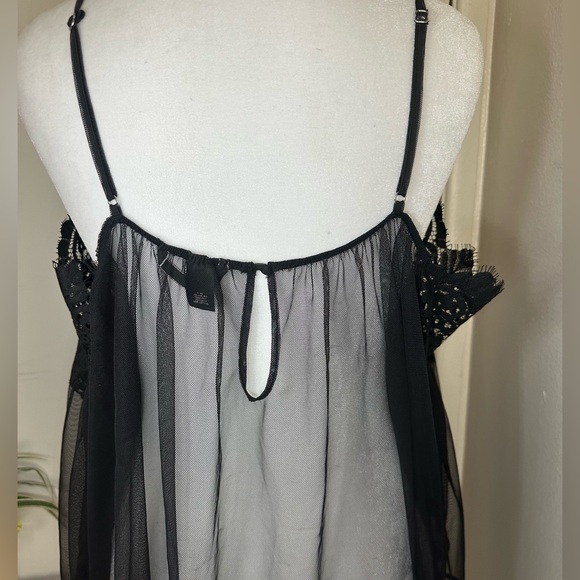 Victoria's Secret Black Lace Chemise women size medium - Picture 6 of 8